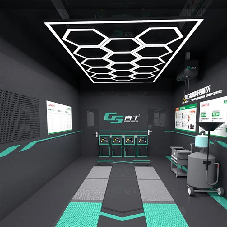 6 led hexagon ceiling lights 2