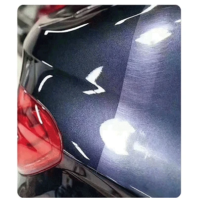 What are the steps for repairing a car paint scratch?