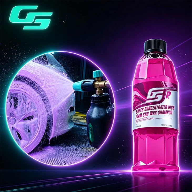 Pink Snow Foam Car Shampoo